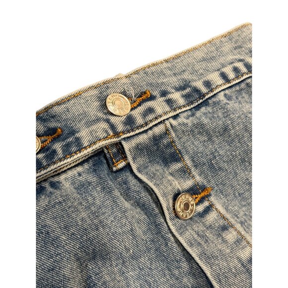 Denim Women's Button Front Long Jean Skirt Blue Size 3XL NEW Without Tags - Picture 4 of 6